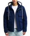 Cotton On Men's Heavy Weight Utility Parka Jacket In Navy