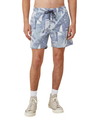 Cotton On Men's Kahuna Drawstring Shorts In Blue