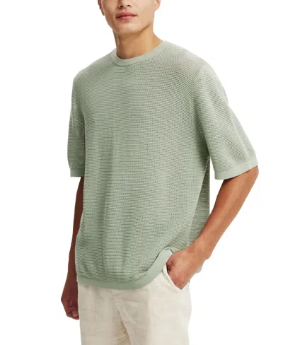 Cotton On Men's Knit T-shirt In Seafoam