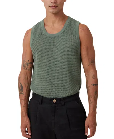 Cotton On Men's Knit Tank Top In Green