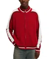 Cotton On Men's Knitted Bomber Jacket In Scarlet Red