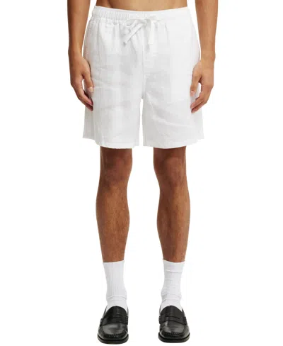 Cotton On Men's Linen Easy Shorts In White