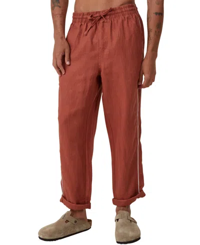 Cotton On Men's Linen Pant In Brown