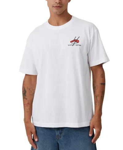 Cotton On Men's Loose Fit Art T-shirt In White