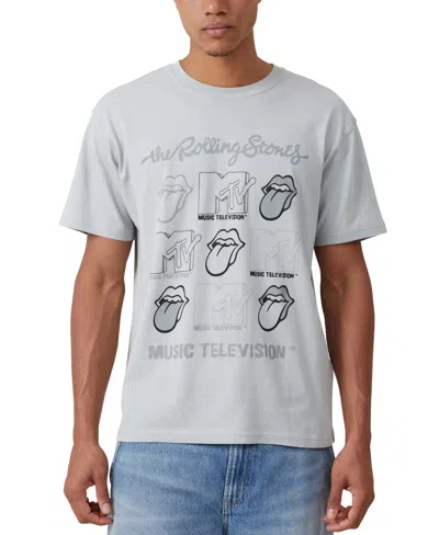 Cotton On Men's Mtv X Rolling Stones Loose Fit T-shirt In Blue