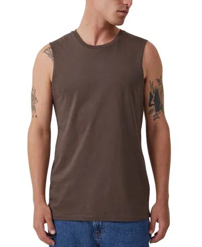 Cotton On Men's Muscle Top In Ashen Brown