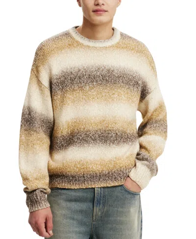 Cotton On Men's Ombre Crew Knit Sweater In Latte Ombre