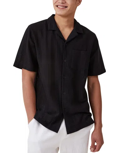 Cotton On Men's Palma Short Sleeve Shirt In Black Pattern