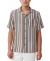 Cotton On Men's Palma Short Sleeve Shirt In Midnight Multi Stripe