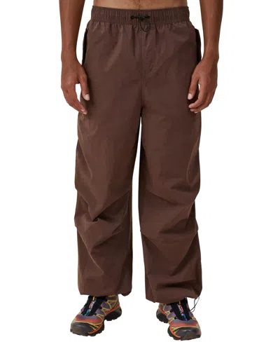 Cotton On Men's Parachute Field Pants In Chocolate
