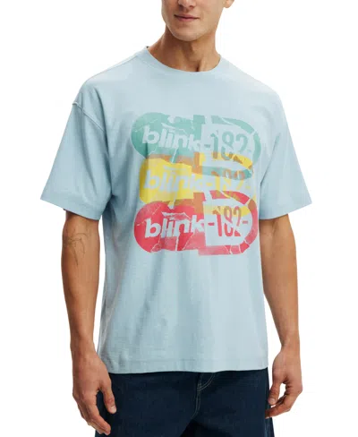 Cotton On Blink 182 Music Box Fit T-shirt In Blue