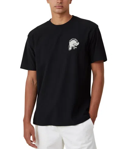 Cotton On Men's Premium Loose Fit Art T-shirt In Black,send It