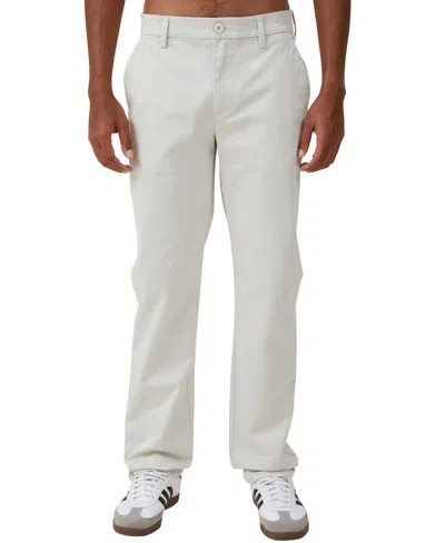 Cotton On Men's Regular Straight Chinos In Washed Stone