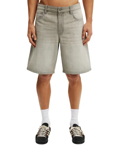 Cotton On Men's Regular-fit Baggy Denim Shorts In Gray