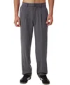 Cotton On Men's Relaxed Pleated Pant In Charcoal
