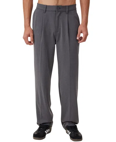 Cotton On Men's Relaxed Pleated Pant In Charcoal