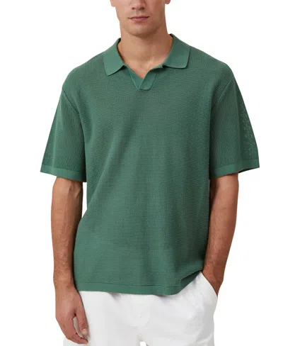 Cotton On Men's Resort Short Sleeve Polo Shirt In Green