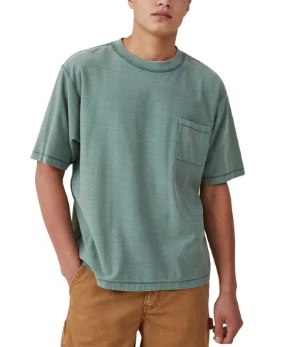 Cotton On Men's Reversed T-shirt In Faded Teal