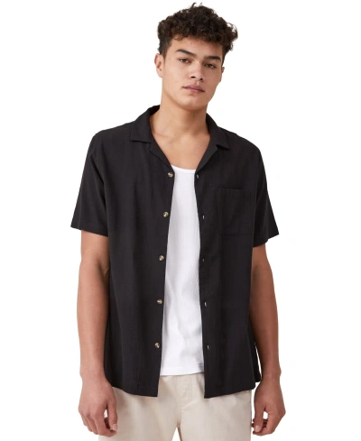 Cotton On Men's Riviera Short Sleeve Shirt In Black