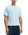 Cotton On Cropped Fit Graphic T-shirt In Blue