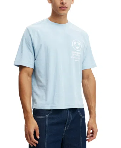 Cotton On Cropped Fit Graphic T-shirt In Blue