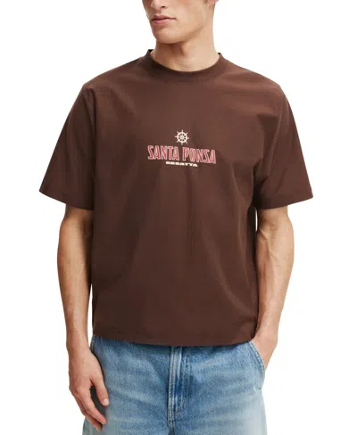 Cotton On Men's Short Sleeve T-shirt In Brown