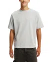 Cotton On Men's Box Fit Plain Short Sleeve T-shirt In Overcast Gray Texture