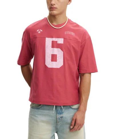 Cotton On Men's Short-sleeve Graphic T-shirt In Red