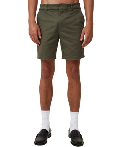Cotton On Men's Straight Chino Short In Green