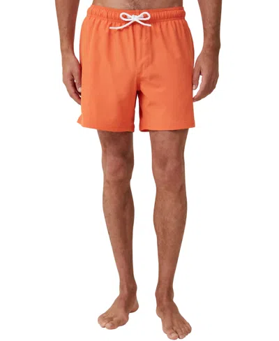 Cotton On Men's Stretch Swim Short In Orange