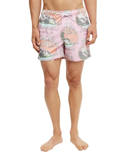 Cotton On Men's Stretch Swim Shorts In Pink