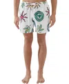 Cotton On Men's Stretch Swim Shorts In White Paradiso Print