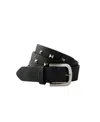 Cotton On Stud Belt In Black,burnished Silver