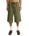 Cotton On Super Baggy Cargo Short In Military