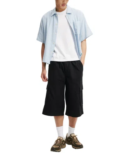 Cotton On Men's Super Baggy Cargo Shorts In Washed Black