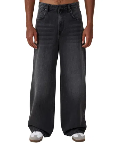 Cotton On Super Baggy Wide Leg Jeans In Y2k Washed Black