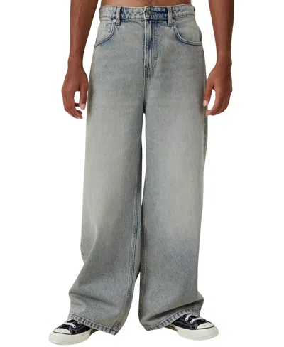 Cotton On Super Baggy Wide Leg Jeans In Blue