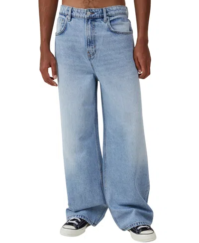 Cotton On Super Baggy Wide Leg Jeans In Blue