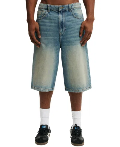 Cotton On Men's Super Baggy Jort Shorts In Blue