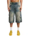 Cotton On Super Baggy Jort In Cargo Sandstorm Blue