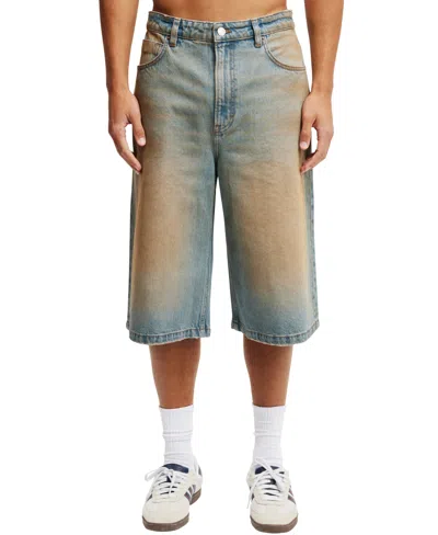 Cotton On Men's Super Baggy Jort Shorts In Earl Blue