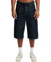 Cotton On Super Baggy Jort In Pintuck Shutter Blue