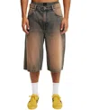 Cotton On Super Baggy Jort In Trippin Blue