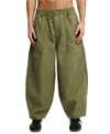 Cotton On Super Baggy Balloon Pant In Military Green