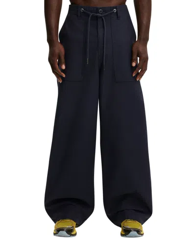 Cotton On Men's Super Baggy Utility Slub Pants In Washed Navy