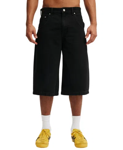 Cotton On Men's Super Wide Jort Shorts In Black