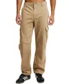 Cotton On Men's Tactical Cargo Pants In Light Camel Herringbone