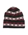 Cotton On Men's Tall Beanie In Black,burgundy Pattern