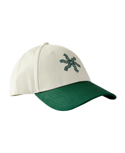 Cotton On Men's Tylah Saunders 6 Panel Ball Cap In Tylah Saunders White,teal,star
