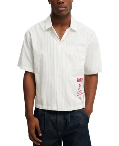 Cotton On Men's Ventura Short Sleeve Shirt In White